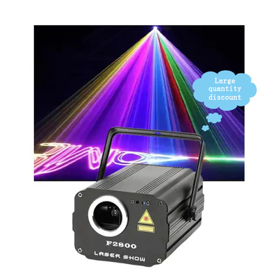 RGB অ্যানিমেশন লেজার বিম লাইট 1800mw 1.8w DMX512 বিয়ের মঞ্চের জন্য নিয়ন্ত্রণ