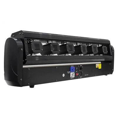 6pcs RGBW 6 চোখ লেজার স্টেজ লাইট LED Beam Moving Head For Nightclub ডিস্কো ডিজে